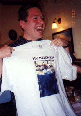 Jason and his new favorite shirt